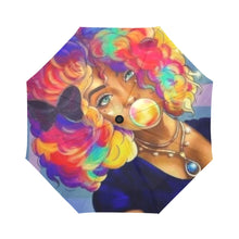Load image into Gallery viewer, Auto-Foldable Bubble Gum Girl Umbrella
