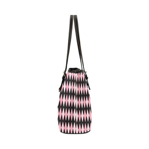 Chic Leather Tote-Pink