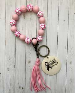 Breast Cancer Awareness Wristlet