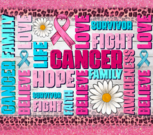 Load image into Gallery viewer, Breast Cancer Word Art Tumbler
