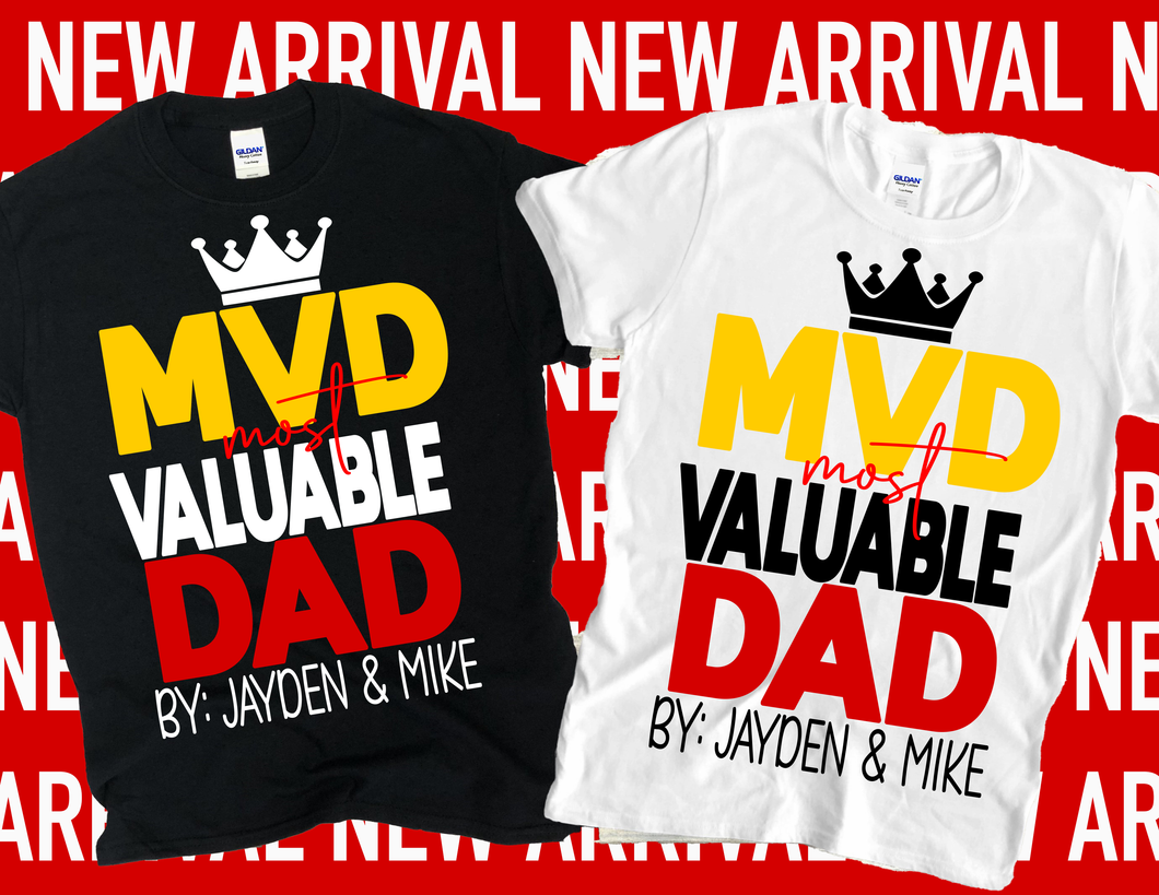 Most Valuable Dad-Red
