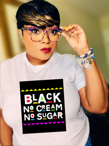 Black No Sugar No Cream-Multicolored