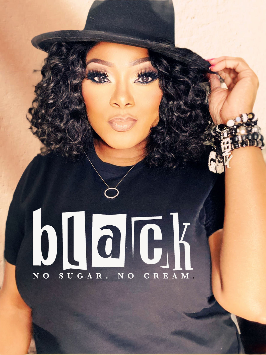 Black-No Sugar No Cream/Blk & White